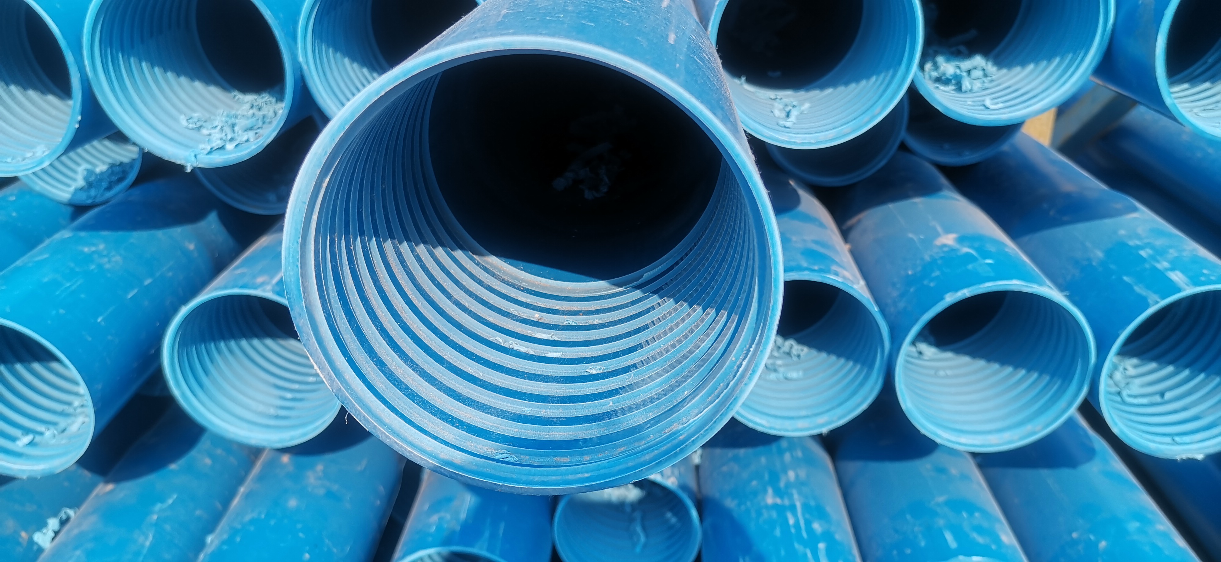 PVC casing and screen pipe